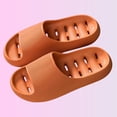 thumbnail image 4 of Xucatan Women's Perforated EVA Shower Slippers, Quick Dry Bathroom Sandals with Non Slip Textured Sole, Anti Odor Washable Lightweight Home Shoes, Breathable Drain Holes Design for Indoor Gift, 4 of 7