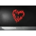 thumbnail image 3 of Glowneon Heart on Fire Neon Sign, Fire Heart Led Light, Heart on Fire Light Decor, Love Heart Sign, 3 of 4