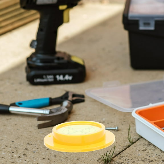 FELTECHELECTR Yellow Acrylic Bubble Level for Measuring Use Compact and Portable with Base 70 Characters