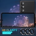 thumbnail image 7 of Dteck for Samsung Galaxy Z Fold4 5G Camera Lens Protector, 9H Tempered Glass Camera Cover Screen Protector Metal Individual Ring for Samsung Fold4 5G 2022 Release, Black, 7 of 7