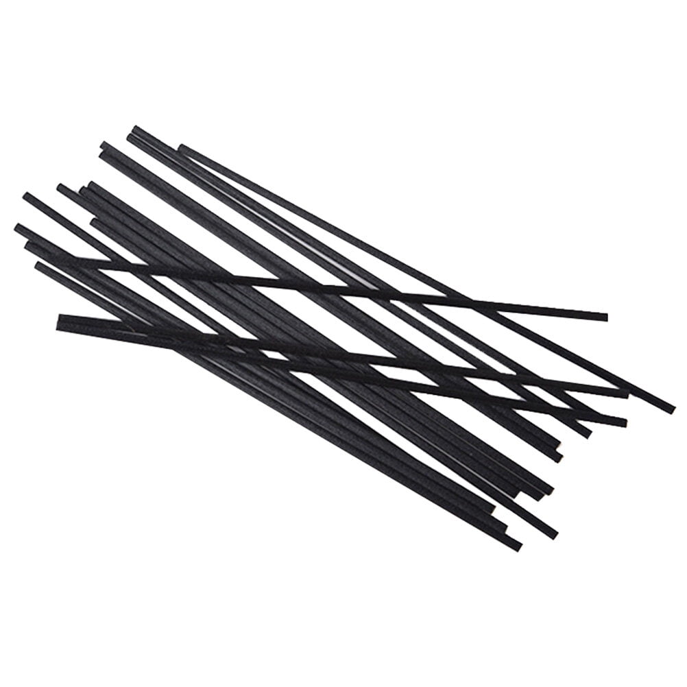 DRAFIDEEP 50pcs Aroma Diffuser Sticks Black Purification Aromatherapy Accessories Home Use