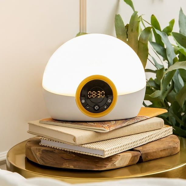 Lumie Bodyclock Rise 100 LED Wake-up Light Alarm Clock White/Yellow - Walmart.com