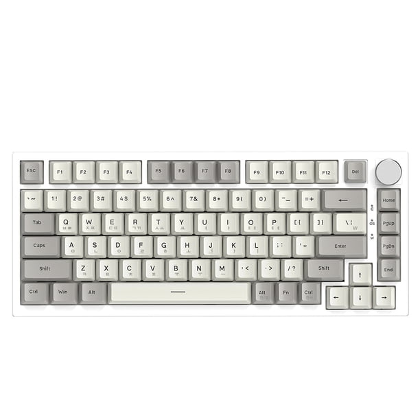 Teclado Wi Retroiluminado RGB K85 Intercambiable en Caliente para Juegos Rojo