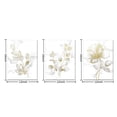thumbnail image 5 of Visual Art Decor 3 PCS 12x16 Inch Gold Framed Floral Flower Print Canvas Wall Art Painting, 5 of 6