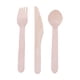 thumbnail image 1 of Juego de 150 tenedores y cucharas de madera, cubiertos desechables de madera para cenas y barbacoas (50 cucharas, 50 tenedores y 50 cortadores)., 1 of 6