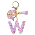 thumbnail image 4 of Dadiaei Cute Pink Key Chains for Women Girls, Initial Letter Keychains with Tassel, Charms for Key Purse Handbags Backpacks, 4 of 4