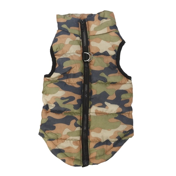 Kingtowag Dog Winter Vest Fashion Cotton Coat, Warm Pet Clothes for Cold Days, Thermal Polyester Cotton Garment, Unisex Cold Weather Protection, Sizes XS-L