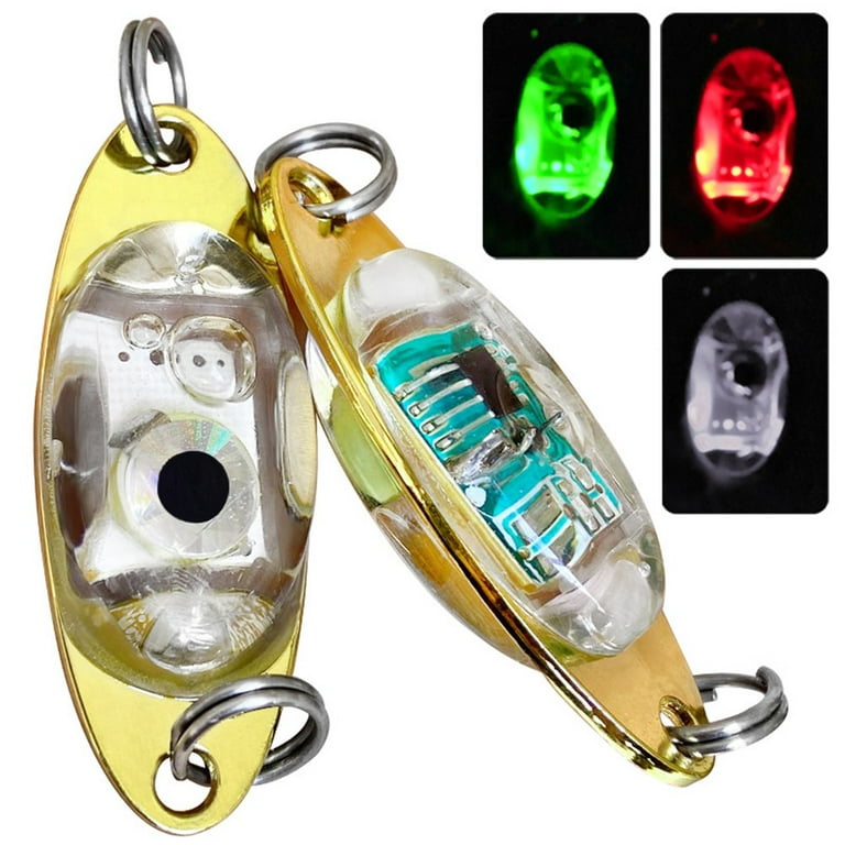 Gerich 1 Pcs Fishing Lure Light LED Underwater Eye Shape Lure Lamp for  Attracting Fish 