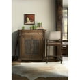 thumbnail image 2 of Beaumont Lane 25" Leather Seat Fabric Back Counter Stool in Dusty Wax and Black, 2 of 7