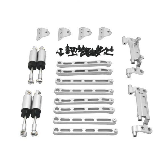 Bunblic Kits de Mise à Niveau en Métal pour Voiture RC 1/12, Tringles d'Attelage avant et Arrière, Amortisseurs de Siège, Tringles d'Attelage pour Camion Crawler MN78, Voiture Télécommandée