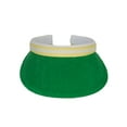 thumbnail image 2 of Top Headwear 2 Tone Cotton Clip On Visor 3 Inch Wide Brim, Kelly, 2 of 4