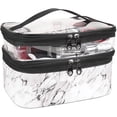 thumbnail image 1 of Makeup Bags Double Layer Travel Cosmetic Cases Make Up Organizer Toiletry Bags, 1 of 5