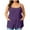Purple, variant on ZQGJB Plus Size Womens Spaghetti Strap Tank Top Adjustable Sleeveless Scoop Neck Camisole Tops Loose Fit Casual Solid Color Tunic Shirts Cotton Undershirts with Pockets Wine XXL