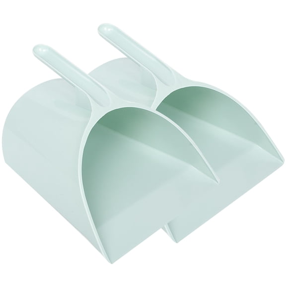 MLINS  2 Pcs Dustpan Desktop Cleaning Shovel Mini Standing Pans Trash Can Bin Baby Blue