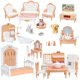 thumbnail image 1 of Conjunto de Muebles para Casa de Muñecas Xadothat Colección Completa de Habitaciones, 1 of 6