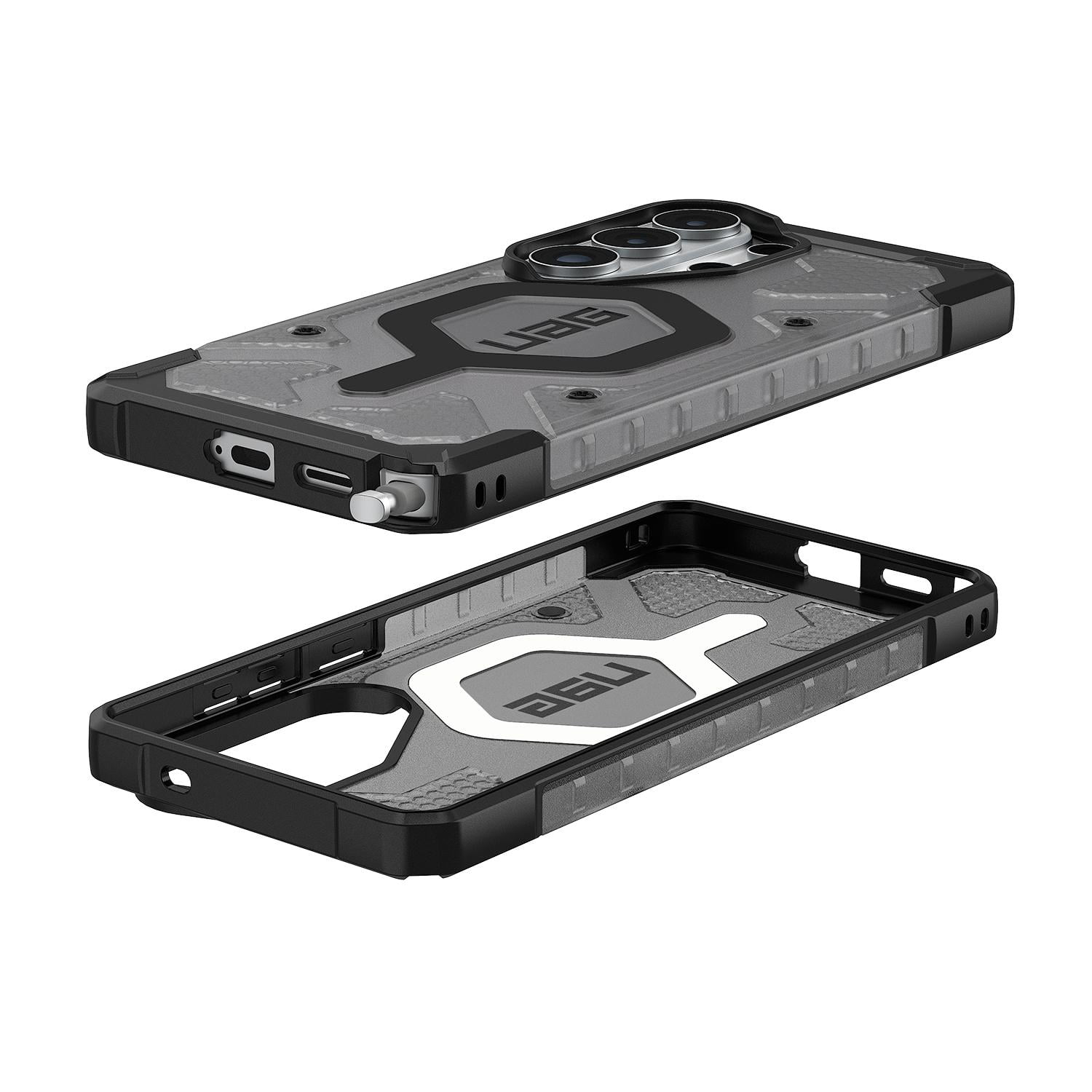 Pathfinder Rugged Clear Case w/Magnets Ash/Black for Samsung Galaxy S26U