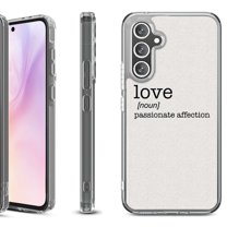 For Samsung Galaxy A36 5G Protective Shockproof Phone Case, by OneToughShield - Dictionary/Love