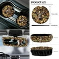 thumbnail image 5 of Yuyamidu Deer Car Front Seat Covers Full Set Camo Hunting Steering Wheel Cover Seat Belt Pads Armrest Cover Coasters Trash Bag Air Vent Bag Rearview Mirror Cover Keychain 12 PCS Auto Accessories, 5 of 7