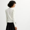 thumbnail image 2 of Women's Catherine Malandrino Button Front Ribbed Cardigan Sweater Color: Cognac Size: LARGE, 2 of 4