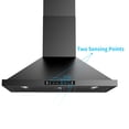 thumbnail image 5 of VIKIO 30 inch Ducted 900-CFM Black Wall-Mounted Range Hood with LED Lighting, 5 of 11