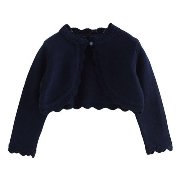 Xmarks Little Girls Sweater Shrug Knit Cardigan Bolero Coat Children