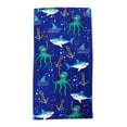 thumbnail image 1 of MAINSTAYS BEACH TOWEL -- Shark and Friends, 1 of 2