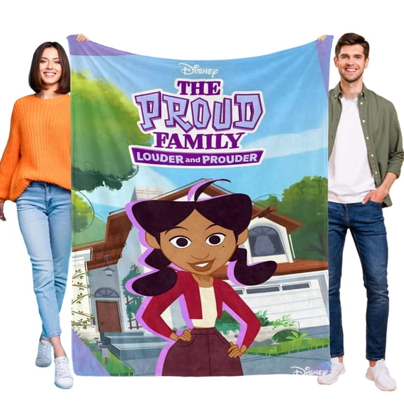 The Proud Family Louder and Prouder-Anti-Pilling Flannel Blanket Soft Lightweight Plush Fuzzy Cozy Luxury Blanket for Home and Kitchen Use – Perfect for Kids and Adults 32"*48"(80cm*120cm)