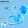 thumbnail image 2 of purifyou PurePouch BPA-Free Pacifier and Nipple Shield Cases - Set of 3 Baby Blue | Case for Diaper Bag & Stroller | Pacifier Box for Travel | Keeps Baby’s Binkies Clean and Accessible, 2 of 4