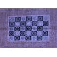 thumbnail image 1 of Ahgly Company Machine Washable Indoor Rectangle Abstract Blue Modern Area Rugs, 2' x 4', 1 of 4