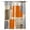 Orange, variant on Fsddascl Sage Green Ombre Blackout Curtains for Bedroom/Living Room, Thermal Insulated Kitchen Curtains, Retro Abstract Mottled Geometric Grommet Darkening Window Treatment Drapes 27.5"x39"x2
