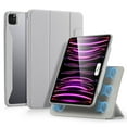 thumbnail image 2 of ESR Hybrid Case Compatible with iPad Pro 12.9 Inch (2022/2021), iPad Pro 12.9 Case with Pencil Holder, Detachable Magnetic Cover, Vertical Stand, Rebound 360 Series, Gray, 2 of 8