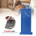 thumbnail image 1 of Carpintería Scribe Mark Line Gauge Cross-Out Regla de ángulo de carpintero Azul Ndcxsfigh Para estrenar, 1 of 8