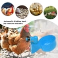 thumbnail image 4 of 4 Uds. Taza de agua para pollo, cuenco para beber automático versátil para aves de corral (azul), 4 of 8