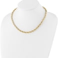 thumbnail image 2 of 14K Yellow Gold Polished Oval Fancy Link Necklace (Width 4.8) (Length 18) - Jbsp, 2 of 5