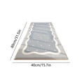 thumbnail image 3 of LOVEVER Soft Bedroom Rugs - Bedside Rug  Flocking Carpet with Non-Slip Rubber Bottom  Modern Design  Easy to Clean - Ideal for Bedroom  Living Room  Nursery  College Dorm - 40cmx80cm, 3 of 7