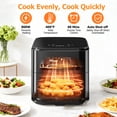 thumbnail image 4 of Dozzle 3QT Compact Digital Air Fryer, 400℉ Precision Heating, One-Touch Auto Shut-off, Nonstick Basket Dishwasher-Safe for Healthy Roast, Bake, Broil & Reheat, Black, 4 of 7