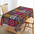 thumbnail image 1 of cvtubhi Bohemia Tablecloth Rectangle Colorful Table Cloth for Indian Holiday Party Decoration Hippy Boho Home Kitchen Decor-60×84 inch, 1 of 5