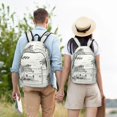 thumbnail image 4 of Disketp Summer Vacation Scene With Camping Van Mochila de Lona Estampada, Mochila Escolar de Viaje Ligera para Estudiantes y Portátil-Medium, 4 of 5