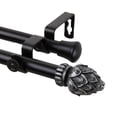 thumbnail image 2 of Bud Double Curtain Rod 120-170 inch - Black, 2 of 2