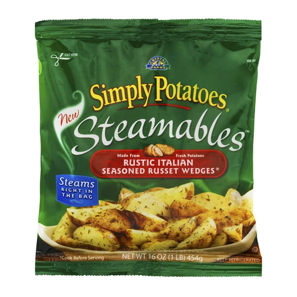 Simply Potatoes Steamables Rustic Italian Seasoned Russet Wedges