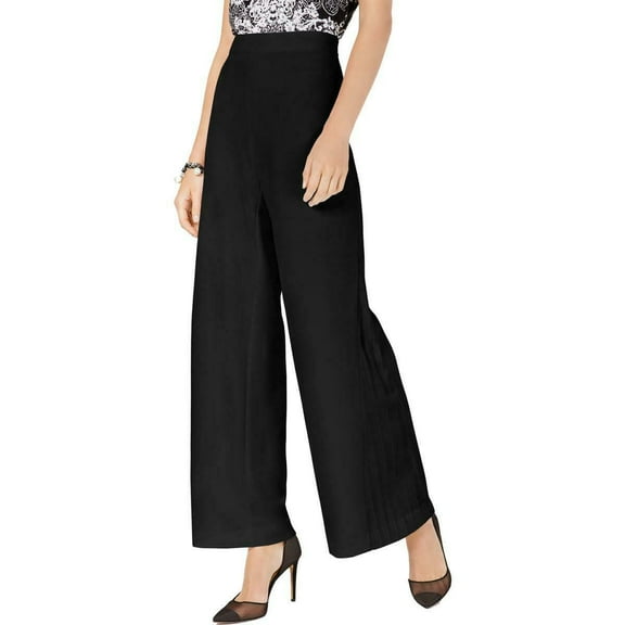 Women's Dress Pants Wide-Leg Pleated Mid-Rise Regular 6