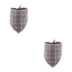 thumbnail image 3 of Methold Pañuelo de baba, algodón plegable, reutilizable, lavable, colorido, para mascotas, Triangular, accesorios de toalla para cuello de 25-45cm, a Tela escocesa gris 2piezas Methold CBP281053, 3 of 6