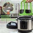 thumbnail image 4 of ZECATL Pressure Cooker Sling Silicone Bakeware Sling Compatible with Instant Pot 3 Qt, Compatible with Other Brand Multi-Function Cookers Green, 4 of 7