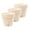 Cream, variant on - Pack of 3 - Self Watering Planter - Height 6.9 inches - Flower Pot with Bottom Watering Level Indicator for All House Plants, Flowers, (Diameter 6.9", Shade)
