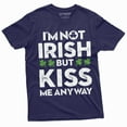thumbnail image 5 of Non-Irish Funny St. Patrick's day T-shirt I am not Irish kiss me tee shirt Saint Patricks gift (X-Large Grey), 5 of 7