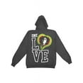 thumbnail image 2 of Bob Marley One Love Smile Girls Jr Hooded Sweatshirt Medium Grey, 2 of 2