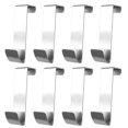 thumbnail image 1 of 8 ganchos de almacenamiento duraderos sin costuras, perchas portátiles de acero inoxidable para decoración del hogar, dormitorio y baño., 1 of 8