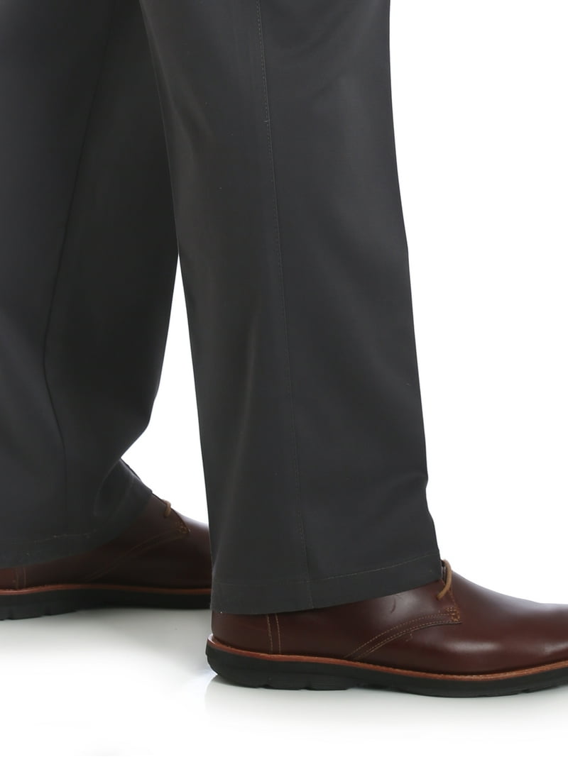 Wrangler men's No Iron Flex Straight Fit Pant Cotton Blend