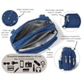 thumbnail image 4 of Baggallini Bolso bandolera pequeño con triple cremallera para mujer - Riñonera convertible de 8x6 pulgadas - Ligero resistente al agua, 4 of 5