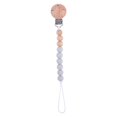 thumbnail image 1 of Productos para bebés Cadena para chupete con clip redondo de haya para apaciguar al bebé Perlas de silicona Perlas de haya anti-cadena, 1 of 6